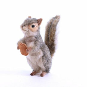 Hansa Squirrel Plush, 8", Gray , New, Free Shipping