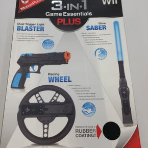 Wii 3-In-1 Game Essentials Plus - Black