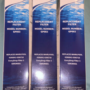 3 Pack - GlacialPure GP003 Replacement Water Filter 3, NEW IN BOX SHIPS ASAP