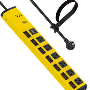 Heavy Duty Surge Protector Power Strip with USB Individual Switches Flat Plug