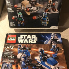 LEGO Star Wars #7914 And #75267 Mandalorian Battle Packs  New Sealed