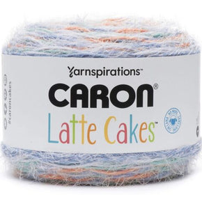 Yarnspirations Caron Latte Cakes in Persimmon Blue (Multicolored) 8.8oz/250g