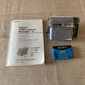 SONY HANDY-CAM  DCR-TRV22  MINI DVD RECORDER & MANUAL