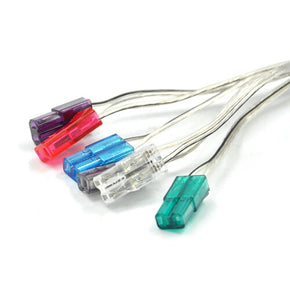 Speaker Cable Wire For Samsung DVD,BLU RAY,HOME CINEMA Surround Sound / Length& Color 1 Pack( 5 pieces without the Purple)