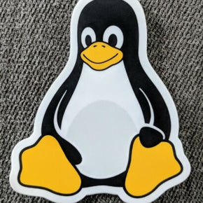 Linux Sticker Penguin Tux Die Cut Vinyl  3" inch Made in USA