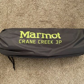 Marmot 900722 Crane Creek 3-Person Tent Green Camping Tent, Free Shipping!