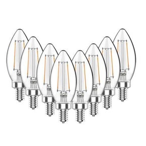 8-Pack 40Watt Equivalent B11 Non-Dimmable E12 Candelabra LED Soft White