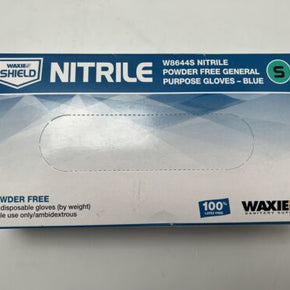 Nitrile Gloves W8644S Powder Free 100 Disposable Gloves Blue Size S