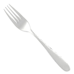 Hampton Forge Tomodachi MARGUERITE HAMMERED Stainless 18/10 CHOICE Flatware / Piece Salad Fork 7"