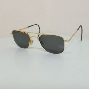 Sunglasses Gold 160mm 23K GP, RANDOLPH USA 1990 aviator AF 52[]20 pilot top gun.