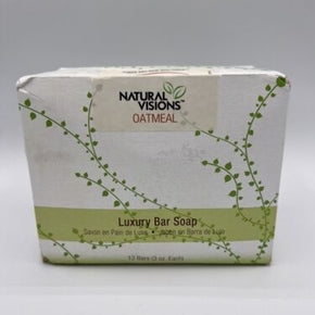 Natural Visions Oatmeal Luxury Bar Soap 12 bars 3 oz each bar