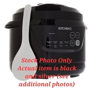 Kitchen HQ 2 Quart Digital Pressure Cooker (Black/Silver)