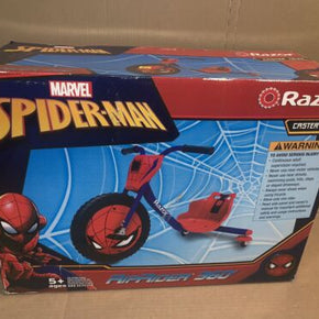 Rare Marvel Spider-Man Kids Razor Caster Trike Rip Rider 360 New In Box