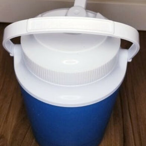 VTG RUBBERMAID - 1/2 GAL. Blue INSULATED JUG COOLER SWIVEL SPOUT & HANDLE 1502