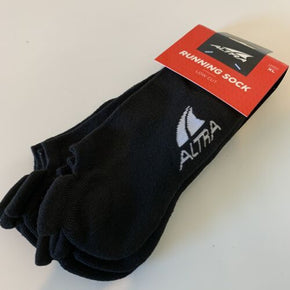 NEW Altra Running Socks 3 Pack Low Cut Black Size XL Unisex Cushioned FootShape