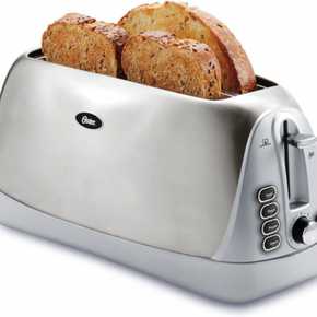 Oster Long Slot 4-Slice Toaster, Stainless Steel