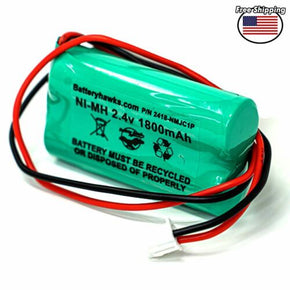 2.4v AA1800mAh AA Ni-MH Battery Pack Replacement for Exit Sign Emergency Light
