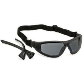 I8 Series Matte Black Frame/Smoke Anti-Fog Body Guard® Safety Glasses