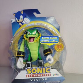 Sonic the Hedgehog Vector 4" Action Figure with Super Ring Wave 10 Jakks Pacific