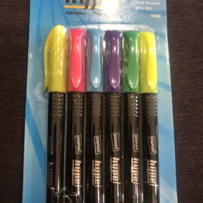 12 STAPLES Hype Pen-Style Highlighters Chisel Tip Assorted 2x (6-Pack) New