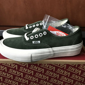 New Vans Authentic Pro Wrapped Forest Green Marshmallow Suede Womens 8 Mens 6.5