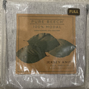 New Pure Beech Jersey Knit Modal Queen Gray Flat Sheet only