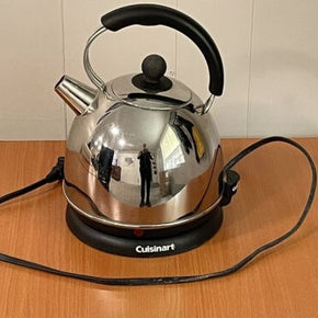Cuisinart Stainless Steel Electric Tea Kettle KUA-17 Hot Water 1-3/4 Qt Works