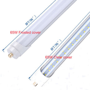 8FT Led Tube Light 90W 65W 45W FA8 T8 T12 Single Pin LED Shop Light 8 Foot Bulbs / Bulb Wattage 45W Single Pin / Color Temperature 5000K(Neutral white) / Cover Clear Cover / Qty 8 Pack