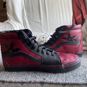 Vans x Marvel SK8-Hi Deadpool Black Red Limited Edition Sneakers Mens Size 10