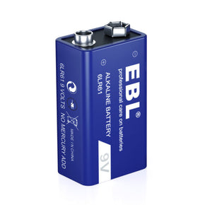 EBL 9V 600mAh 6F22 Li-ion Rechargeable Batteries / 2 Slot 9 Volt USB Charger Lot / battery quantity 1x  Non-Rechargeable Batteries(Note that!!)