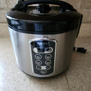 Aroma Rice Cooker Model ARC-2000 stainless steel black arc-2000asb