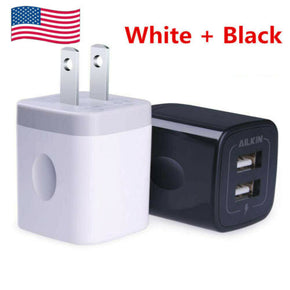 Ailkin Dual USB Port Wall Home Travel  Adapter Fast Power Charger For Microphone