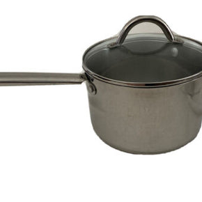 Wolfgang Puck 4 Qt Cafe Collection Sauce Pan Pot Lid Stainless 18/10