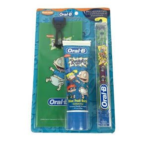 Vintage Nickelodeon Rugrats Oral B Toothbrush Toothpaste Caring Case