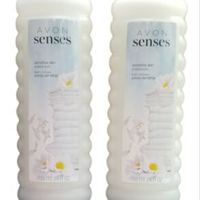 AVON SENSES SENSITIVE SKIN BUBBLE BATH 24 FL. OZ.   LOTS  OF  2