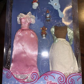 Disney Store Cinderella Classic Doll Collection Accessories 2 Gowns, Mice, Rare