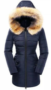 Valuker Women's Down Coat with Fur Hood with 90% Down Parka Puffer Jacket 1X