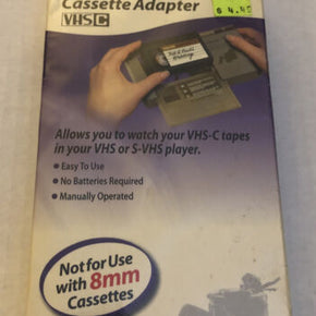 Maxell 290060 VHS-C Cassette Adapter Brand New Sealed