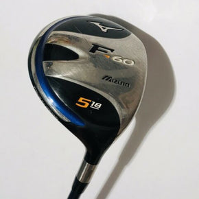 Mizuno F-60 18° 5 Fairway Wood Exsar FS3 Graphite Shaft Reg Flex N33791 RH 43”