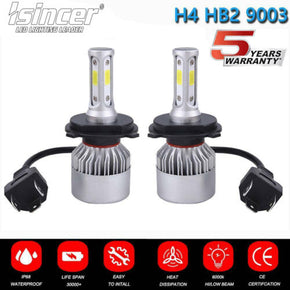 9003 H4 LED Hi-Low Beam Headlight Conversion MINI Kit 2200W 350000LM Bulbs 6000K