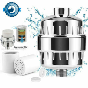 Shower Head Filter Water Softener for Hard Water Chlorine Purifier Universal Fit