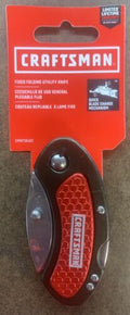 Craftsman Black / Red Folding Lockback Utility Knife Brand New