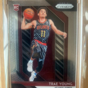 2018-19 Prizm Trae Young Rookie Card RC #78 Hawks S21