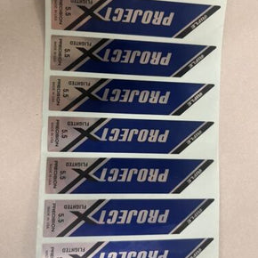 PROJECT X FLIGHTED 5.5 IRON Shaft Labels Sheet of 10