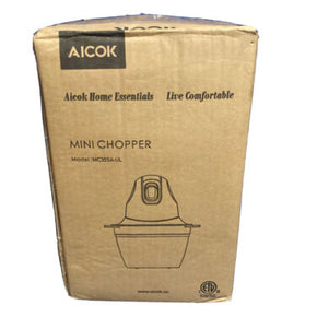 Aicok 5 Cup Food Processor Electric Food Chopper - White Model MC355A-UL New