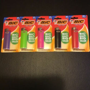 Bic slim flick midi lighters 5 pack  J3  Multi Color