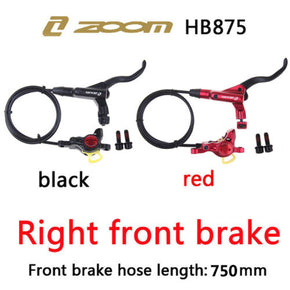 ZOOM Mountain Bike Hydraulic Disc Brakes Levers Front/Rear Rotor Disc Brake Set / Color Black / Item Name Front Brake