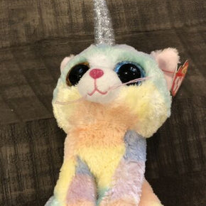 TY Beanie Boos 6" HEATHER Cat Unicorn UniCat Plush Stuffed Animal Toy  NEW G2