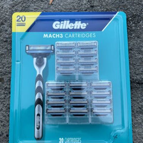 Gillett e Mach3 Razor Blades Refill Cartridges Fit Turbo Shaver 20PCS