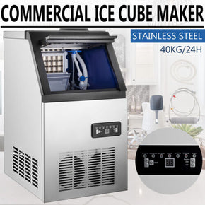 Built-in Commercial Ice Maker Stainless Steel Bar Restaurant Ice Cube Machine